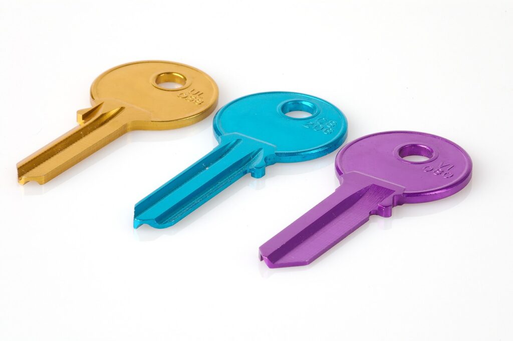 key, multicoloured, matching, number, security, raw, key, key, key, key, key